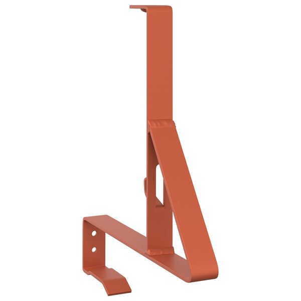 vidaXL Lumilukon tuki 2 pcs Punainen 29,5 x 3 x 34,5 cm Ter&auml;s