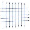 vidaXL Kiipeilyverkko 200x150 cm sininen