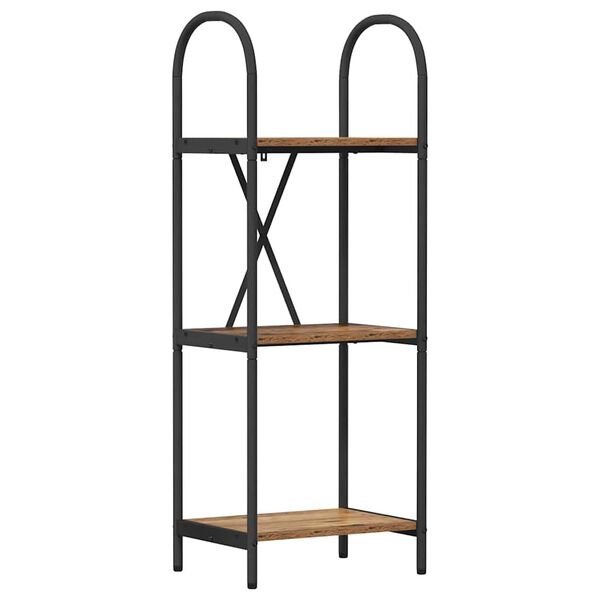 vidaXL Kirjahylly Vanha puu 40 x 30 x 109 cm Tekninen puu