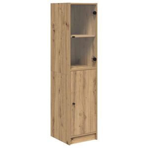 vidaXL Korkea kaappi Artisan tammi 35 x 37 x 142 cm Tekninen puu