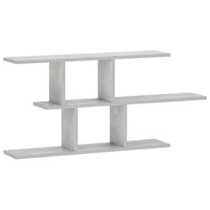 vidaXL Sein&auml;hylly Betoninharmaa 100 x 17 x 45.5 cm Tekninen puu