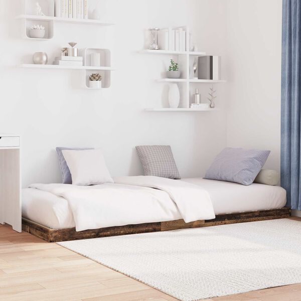 vidaXL Lattiapunkka Vanha puu 90 x 200 cm Tekninen puu