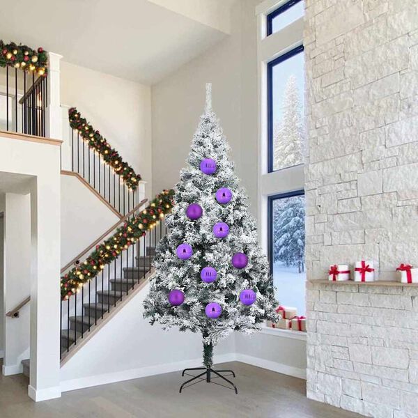 vidaXL Joulupallo Setti XXL 4 pcs Liila Muovi