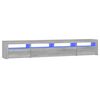 vidaXL TV-taso LED-valoilla harmaa Sonoma 240x35x40 cm