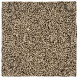 vidaXL Alue matot Luonnollinen ja musta 160 x 160 cm Juutti