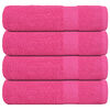 vidaXL suihkupyyhkeet FROGN 4 kpl Pinkki 70x140 cm 360 gsm