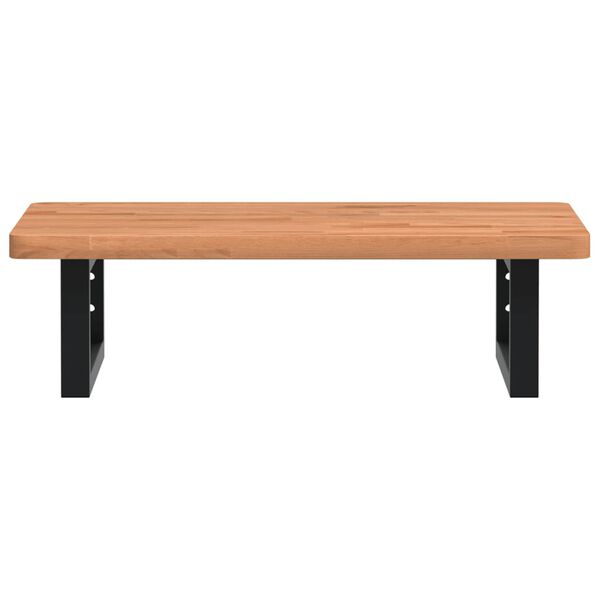 vidaXL Pesuallashylly seinälle teräs ja täysi pyökki