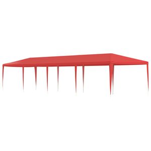 vidaXL Juhlateltta Punainen 1200 x 300 x 255 cm PE ja ter&auml;s