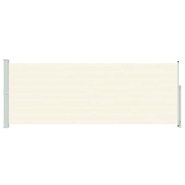 vidaXL Sis&auml;&auml;nvedett&auml;v&auml; terassin sivumarkiisi 180x500 cm kerma