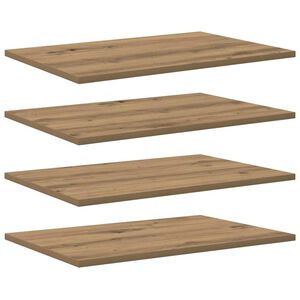 vidaXL Hyllylevy 3 tasoa 4 kpl 60 x 40 x 1,5 cm Tekninen puu Ruskea
