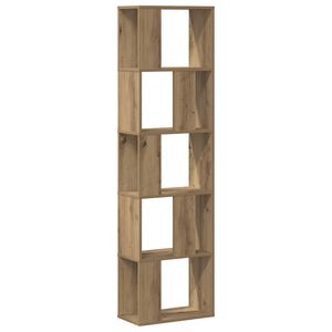 vidaXL Kirjahylly 5 tasoa artesaani tammi 45x23,5x162,5 cm puu