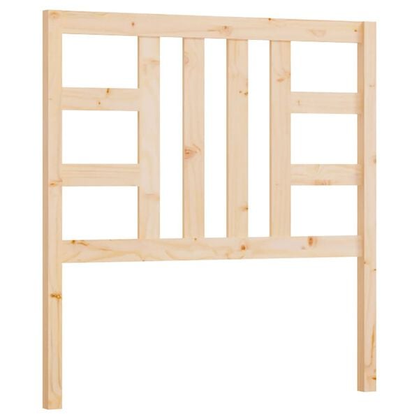 vidaXL Sängynpääty 106x4x100 cm täysi mänty