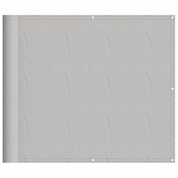 vidaXL Parvekkeen suoja vaaleanharmaa 90x500 cm 100% Oxford polyesteri