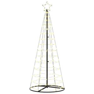 vidaXL LED-joulupuu L&auml;mpim&auml;n Valkoinen 250 cm Rauta