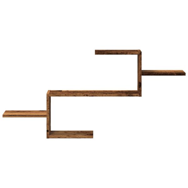 vidaXL Seinähylly vanha puu 104x15x49 cm tekninen puu