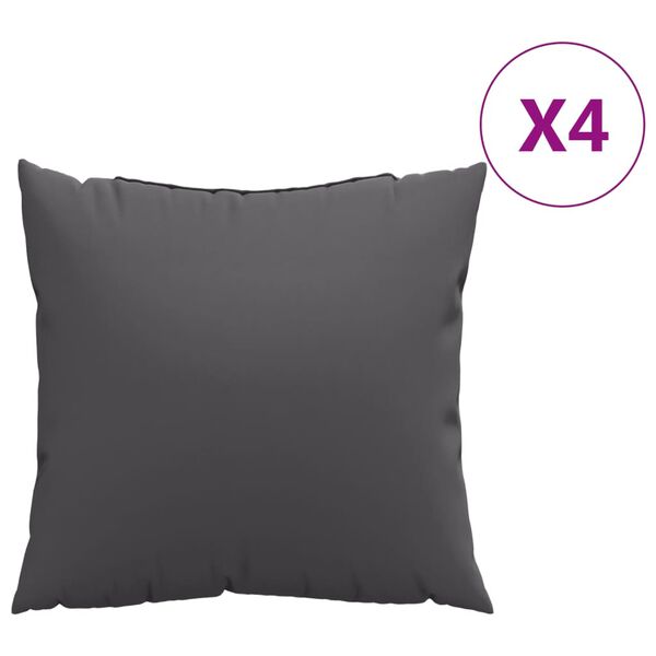 vidaXL Sohvatyynyt 4 kpl antrasiitti 60x60 cm kangas
