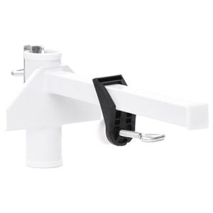 vidaXL Aurinkovarjon kiinnike parvekkeelle valkoinen 38 mm ter&auml;s
