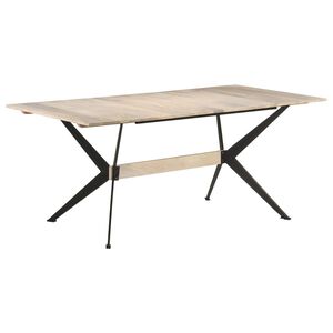 vidaXL Ruokap&ouml;yt&auml; 180x90x76 cm t&auml;ysi mangopuu