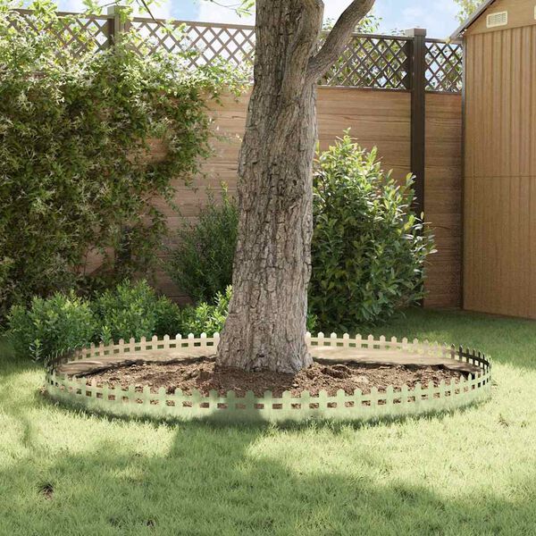 vidaXL Nurmikonreunukset 10 pcs Hopea 103 x 0,05 x 22 cm