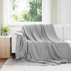 vidaXL Heittop&auml;&auml;llys 24 pcs Harmaa 240 x 220 cm Fleese