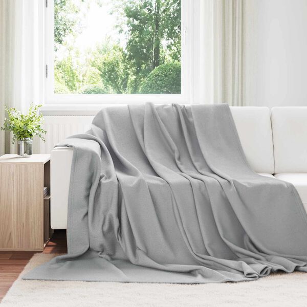 vidaXL Heittop&auml;&auml;llys 24 pcs Harmaa 240 x 220 cm Fleese