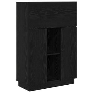 vidaXL P&ouml;yt&auml; Musta tammi. 71.5 x 31.5 x 106.5 cm Tekninen puu