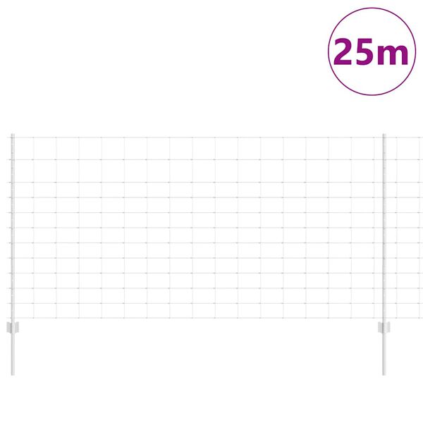 vidaXL Aita ja Tuki Hopea 1,2 x 25 m Ter&auml;s
