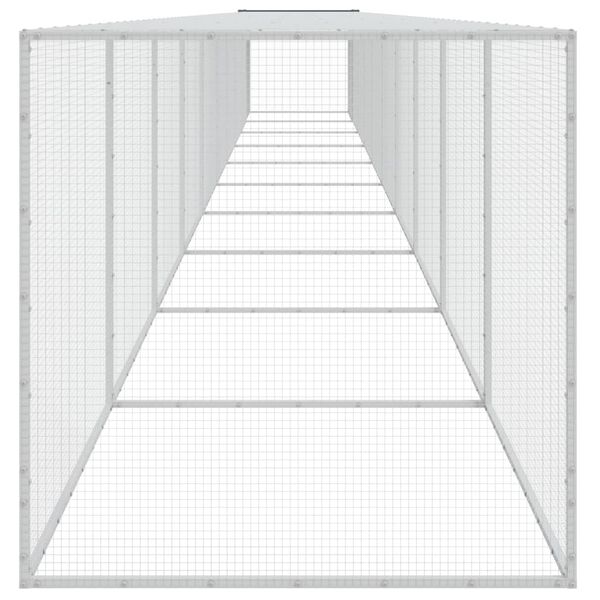 vidaXL Kanah&auml;kki katolla antrasiitti 1003x98x90 cm galvanoitu ter&auml;s