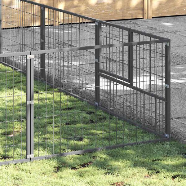 vidaXL Koiranh&auml;kki hopea 25 m&sup2; ter&auml;s