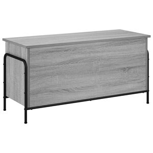 vidaXL S&auml;ilytyslaatikko Harmaa Sonoma 80 x 40 x 49,5 cm Tekninen puu
