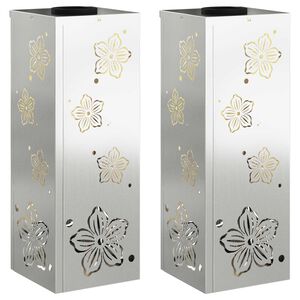 vidaXL Aurinko LED-polkuvalo 2 kpl L&auml;mpim&auml;n Valkoinen 18 x 18 x 50 cm