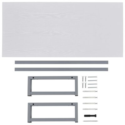 vidaXL Kylpyhuoneen huonekalu valkoinen 90x40x16,3 cm