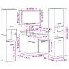vidaXL Kylpyhuonekalustesetti ovella 4 pcs Vanha Puu Tekninen puu