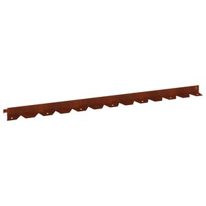 vidaXL Nurmireunus 30 kpl 102 x 4 x 4 cm Ter&auml;s Ruosteinen