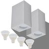 vidaXL LED-sein&auml;valaisimet ulkotiloihin 2 kpl Neli&ouml; Yl&ouml;s/alas