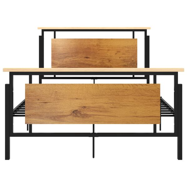 vidaXL Sängynrunko metalli 120x200 cm