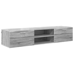 vidaXL puinen kaappi 150 x 39 x 30 cm Harmaa Sonoma Tekninen puu
