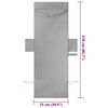 vidaXL Aurinkotuoli Pyyhkeet 2 pcs Tummanharmaa 210 x 75 cm