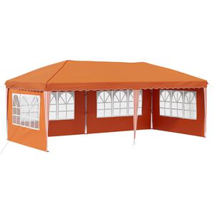 vidaXL Pop-up Juhlateltta 575 x 289 x 245 cm Oranssi