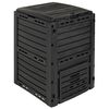 vidaXL Puutarhakompostori Musta 59,5 x 60 x 81,5 cm 280 l 100% PP