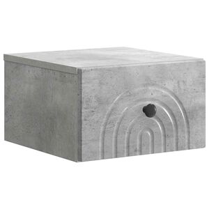 vidaXL Sein&auml;lle Kiinnitett&auml;v&auml; Y&ouml;p&ouml;yt&auml; Betoninharmaa 33 x 34,5 x 20 cm