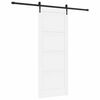 vidaXL Liukuovi ORKDAL 83 x 211 cm Tekninen puu Valkoinen ja musta