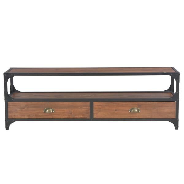 vidaXL TV-kaappi 2 laatikolla 120x30x40 cm mänty