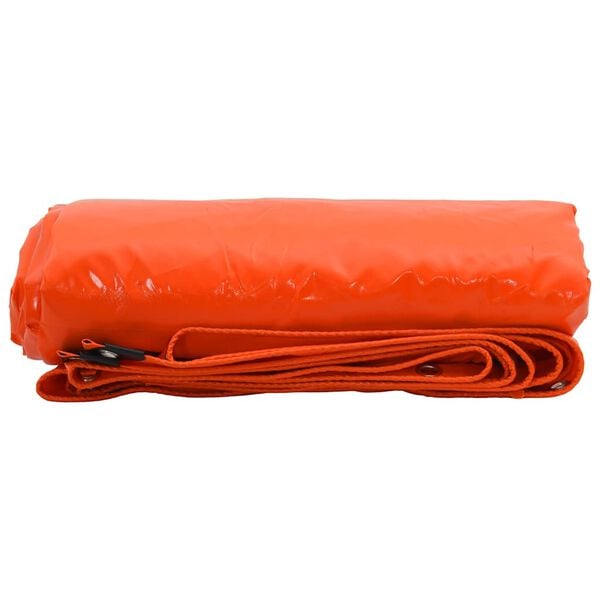 vidaXL Pressu 650g / m&sup2; Oranssi 2,5 x 4,5 m Kangas PVC-pinnoitteella