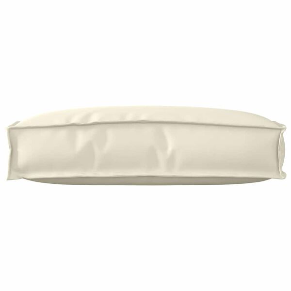 vidaXL Kuormalavatyyny selkänojalle tyynyllä Kerma 60 x 40 x 12 cm