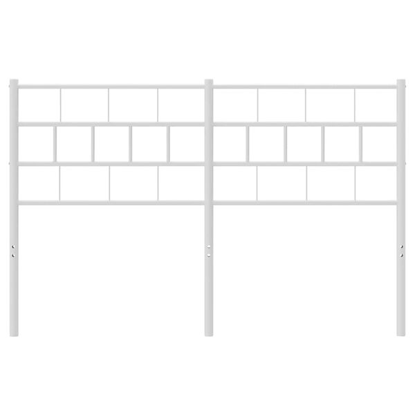 vidaXL Metallinen vaihtop&auml;&auml;ty valkoinen 150 cm