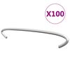 vidaXL Kivikorien koukut 100 kpl galvanoitu ter&auml;s 15 cm