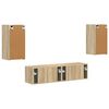 vidaXL TV-tasosetti 4 pcs Sonoman tammi Tekninen puu