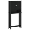 vidaXL Pesukonekaappi BERG musta 76x27x164,5 cm t&auml;ysi m&auml;nty