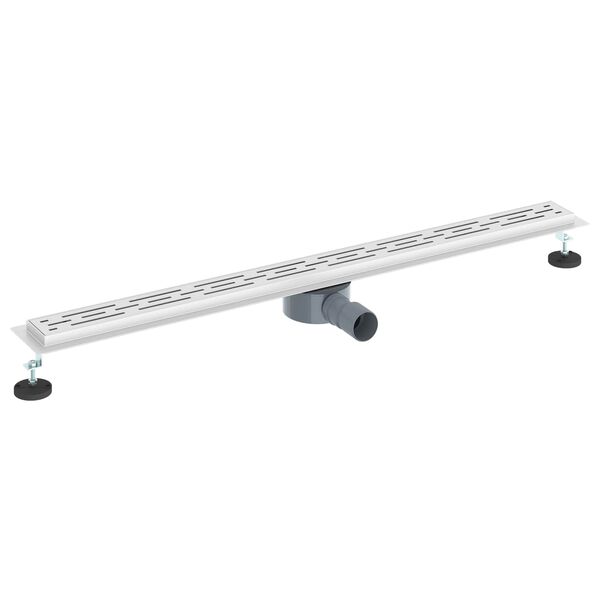 vidaXL Suihkukaivo lasikannella ja 360&deg; syphonilla Hopea 100 cm